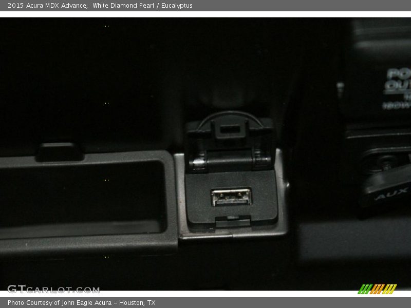 White Diamond Pearl / Eucalyptus 2015 Acura MDX Advance