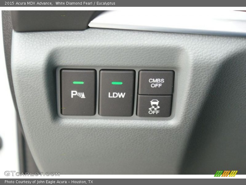 White Diamond Pearl / Eucalyptus 2015 Acura MDX Advance