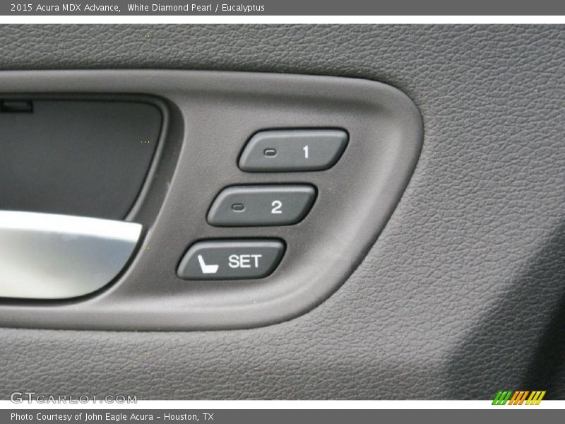 White Diamond Pearl / Eucalyptus 2015 Acura MDX Advance