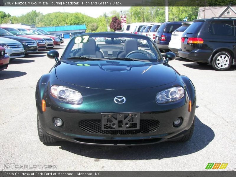 Highland Green / Black 2007 Mazda MX-5 Miata Touring Roadster