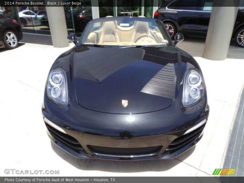 Black / Luxor Beige 2014 Porsche Boxster