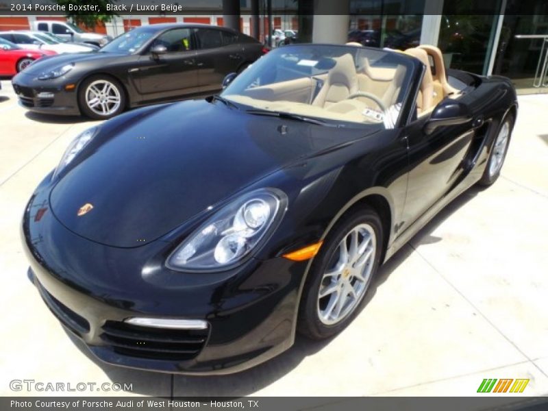 Black / Luxor Beige 2014 Porsche Boxster