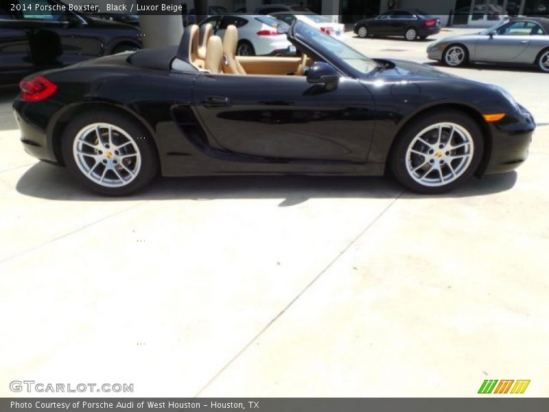 Black / Luxor Beige 2014 Porsche Boxster