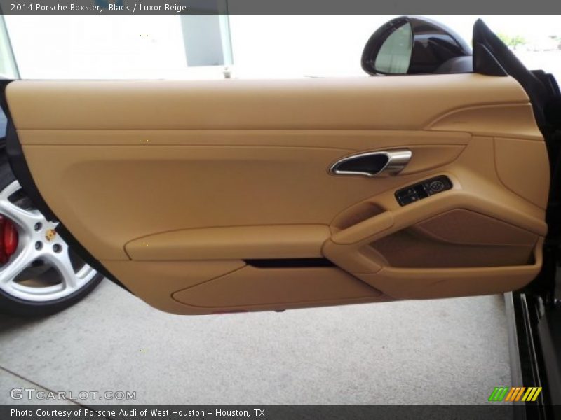 Black / Luxor Beige 2014 Porsche Boxster