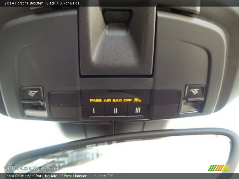 Black / Luxor Beige 2014 Porsche Boxster