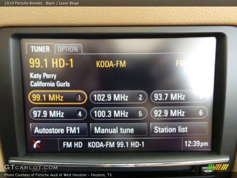 Black / Luxor Beige 2014 Porsche Boxster