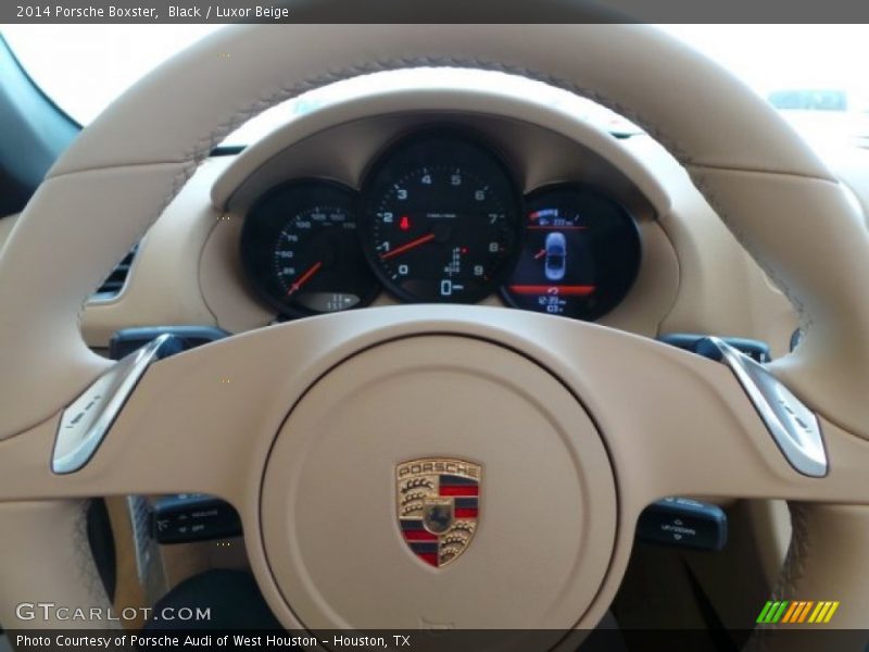 Black / Luxor Beige 2014 Porsche Boxster