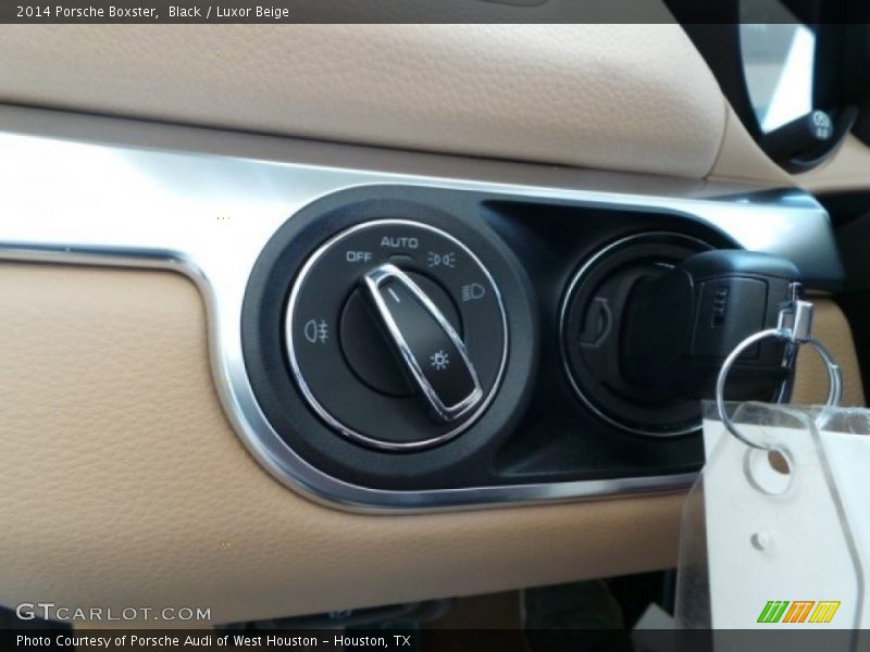 Black / Luxor Beige 2014 Porsche Boxster