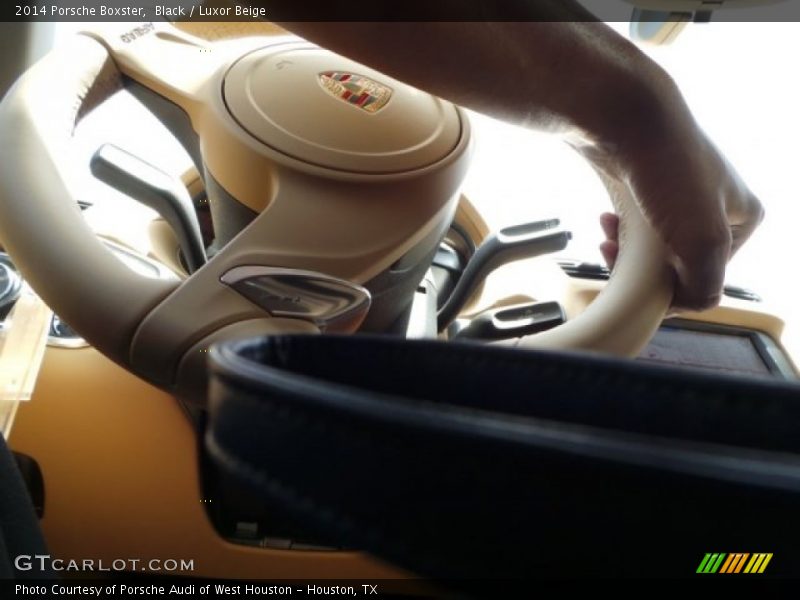 Black / Luxor Beige 2014 Porsche Boxster