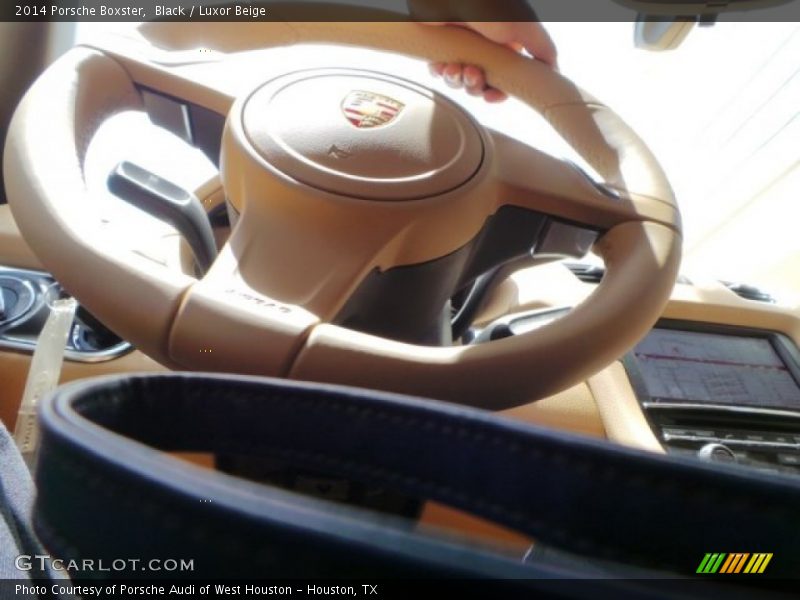 Black / Luxor Beige 2014 Porsche Boxster