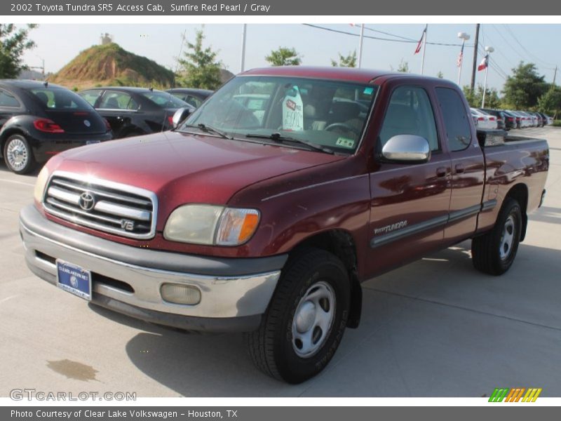 Sunfire Red Pearl / Gray 2002 Toyota Tundra SR5 Access Cab