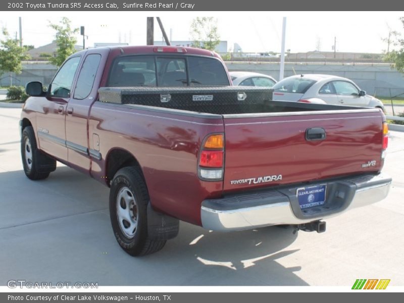 Sunfire Red Pearl / Gray 2002 Toyota Tundra SR5 Access Cab
