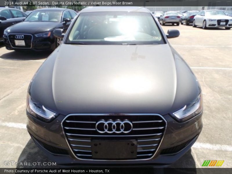 Dakota Grey Metallic / Velvet Beige/Moor Brown 2014 Audi A4 2.0T Sedan