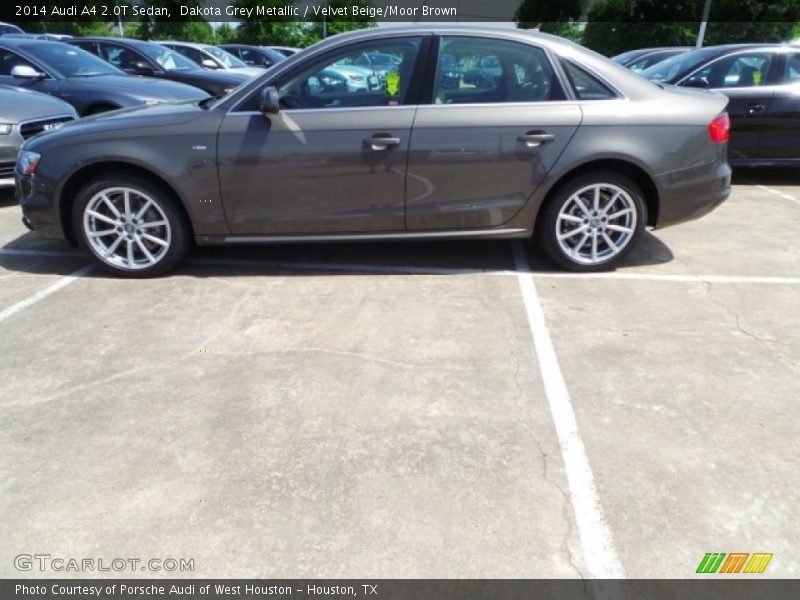 Dakota Grey Metallic / Velvet Beige/Moor Brown 2014 Audi A4 2.0T Sedan
