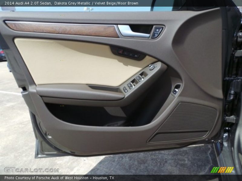 Dakota Grey Metallic / Velvet Beige/Moor Brown 2014 Audi A4 2.0T Sedan