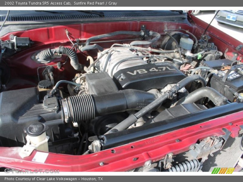 Sunfire Red Pearl / Gray 2002 Toyota Tundra SR5 Access Cab