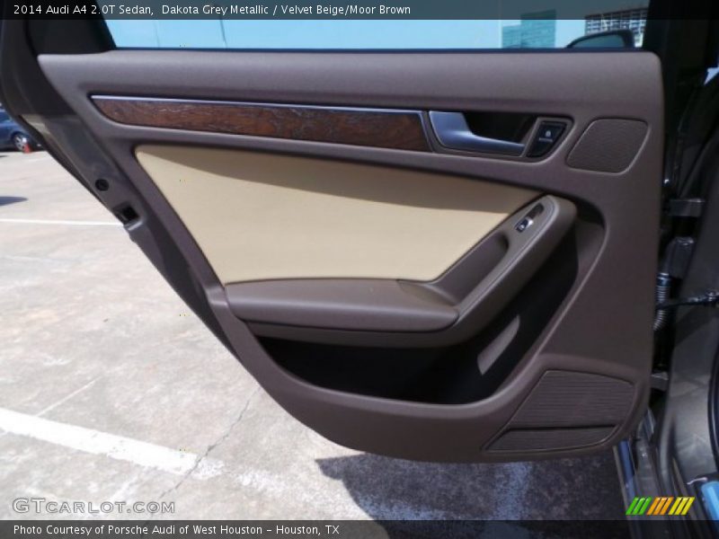 Dakota Grey Metallic / Velvet Beige/Moor Brown 2014 Audi A4 2.0T Sedan