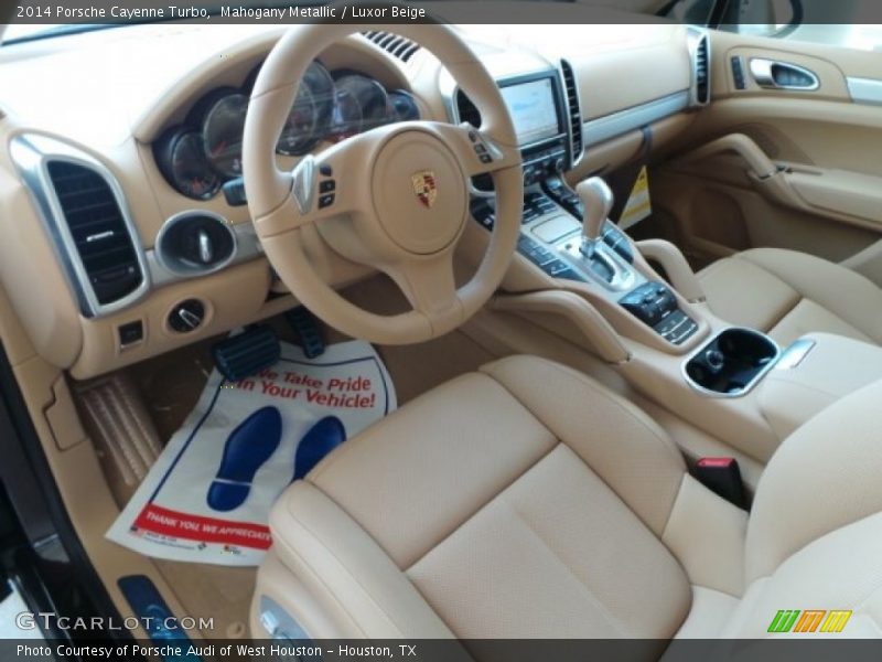  2014 Cayenne Turbo Luxor Beige Interior