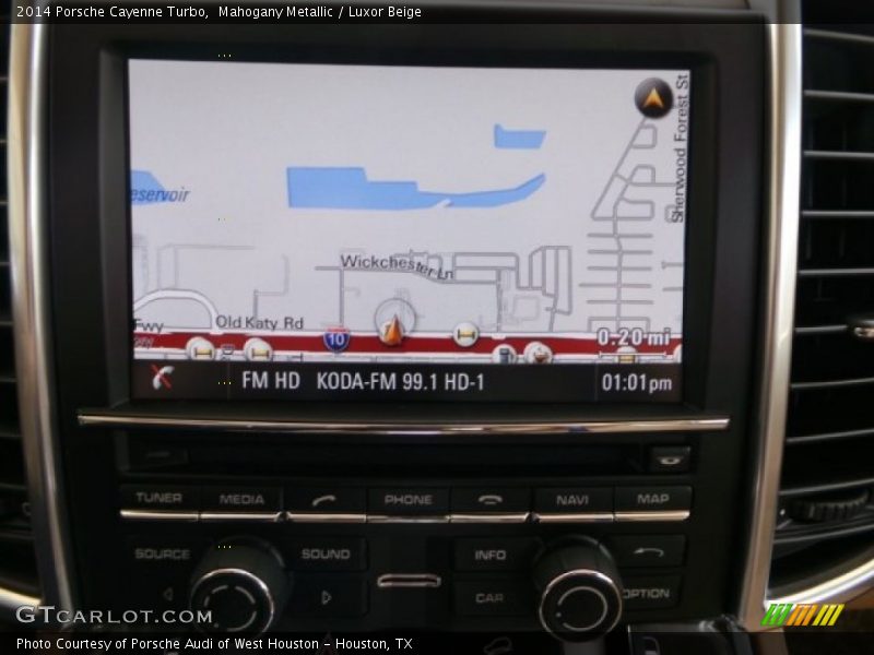 Mahogany Metallic / Luxor Beige 2014 Porsche Cayenne Turbo