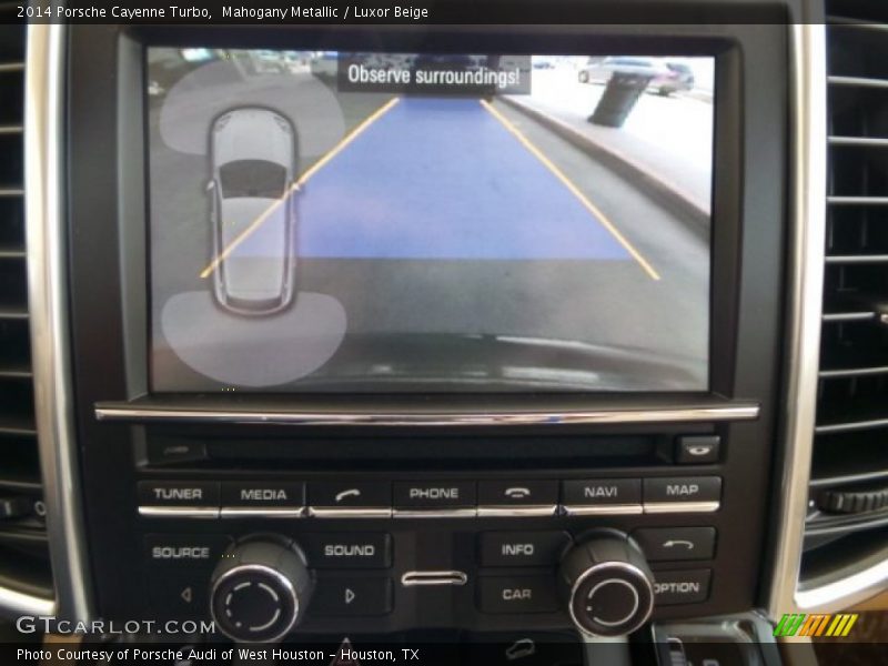 Mahogany Metallic / Luxor Beige 2014 Porsche Cayenne Turbo