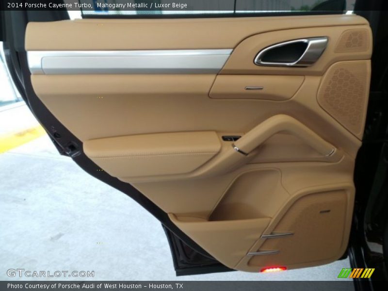 Mahogany Metallic / Luxor Beige 2014 Porsche Cayenne Turbo