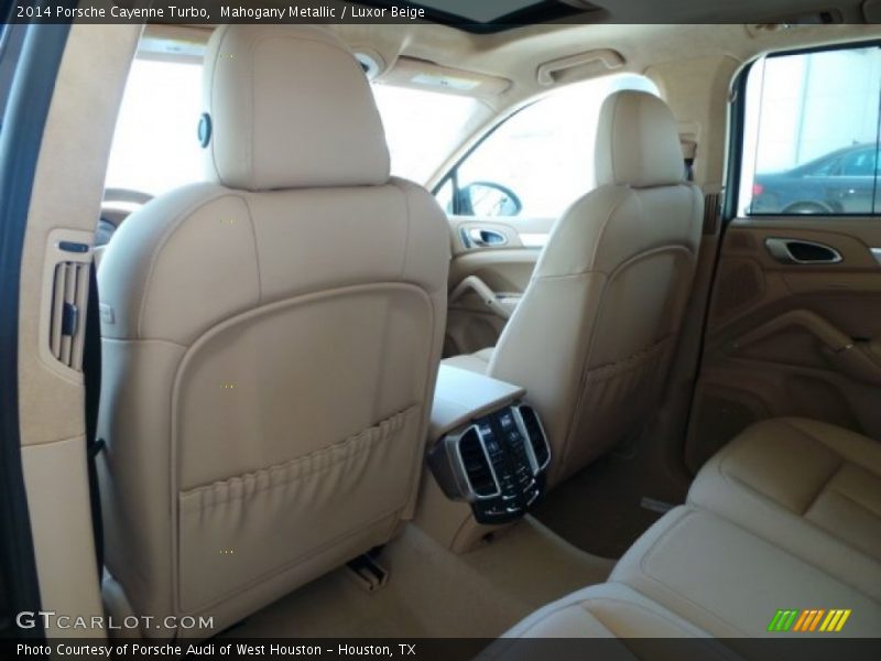 Mahogany Metallic / Luxor Beige 2014 Porsche Cayenne Turbo