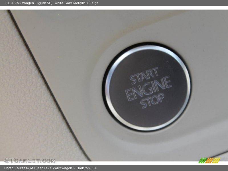 White Gold Metallic / Beige 2014 Volkswagen Tiguan SE