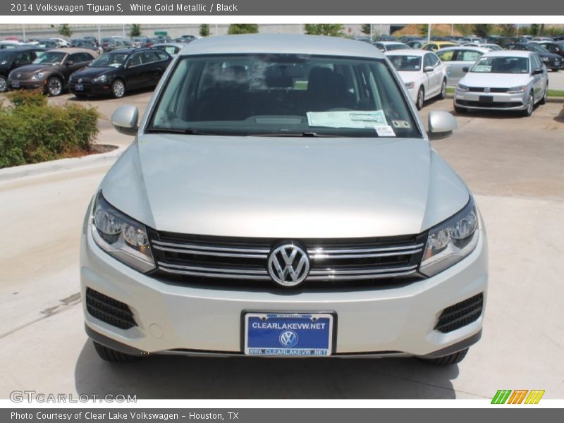 White Gold Metallic / Black 2014 Volkswagen Tiguan S