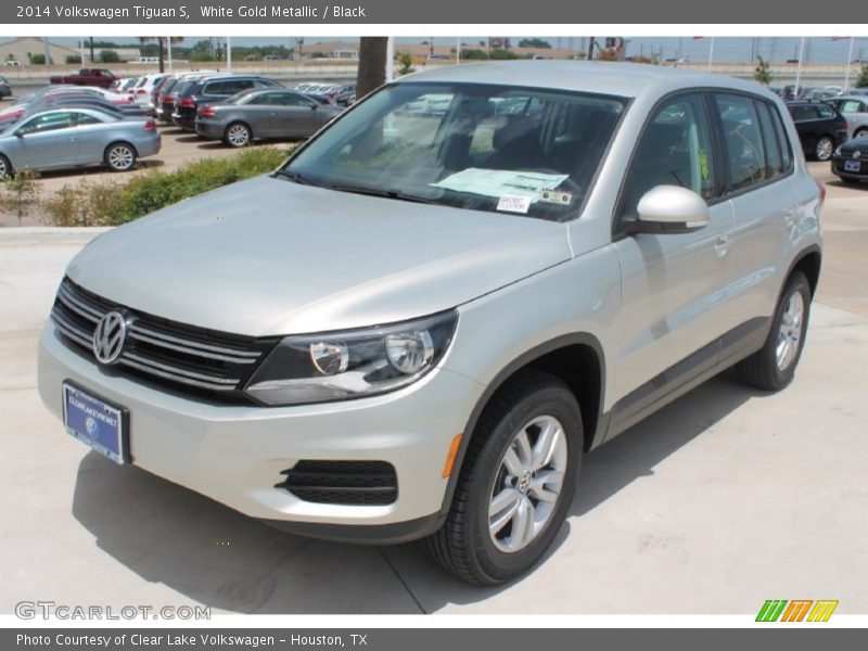 White Gold Metallic / Black 2014 Volkswagen Tiguan S