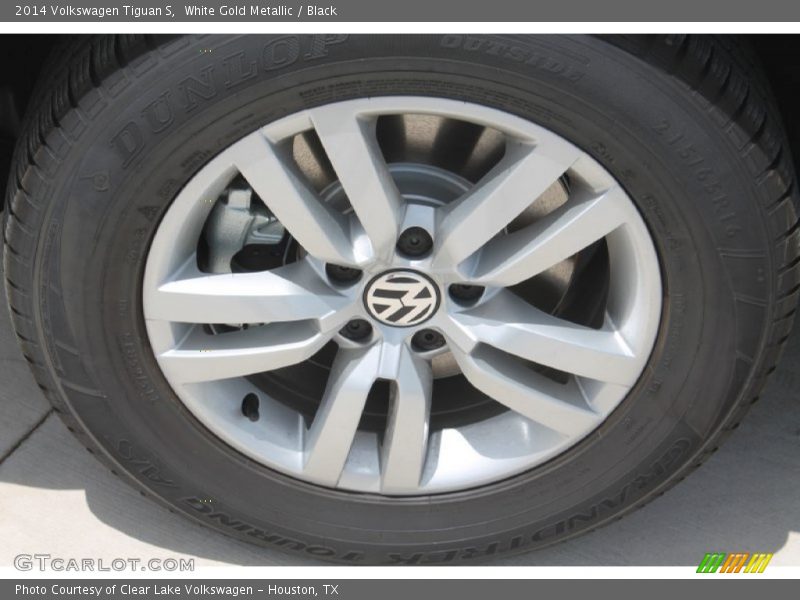 White Gold Metallic / Black 2014 Volkswagen Tiguan S
