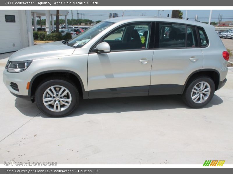 White Gold Metallic / Black 2014 Volkswagen Tiguan S