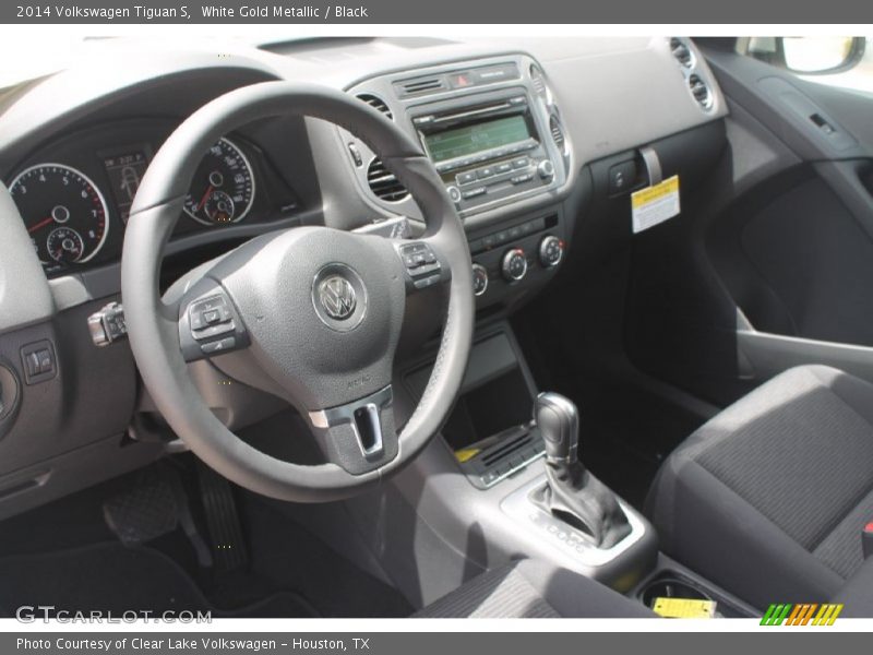 White Gold Metallic / Black 2014 Volkswagen Tiguan S