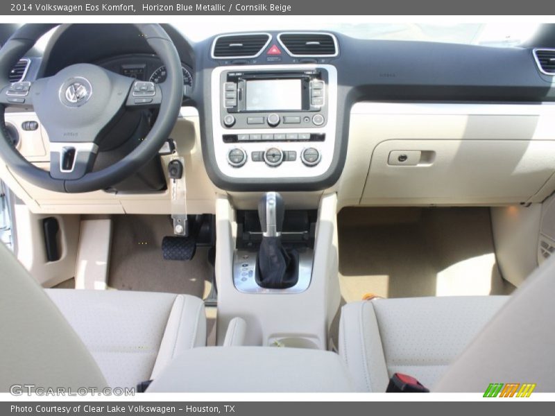 Horizon Blue Metallic / Cornsilk Beige 2014 Volkswagen Eos Komfort