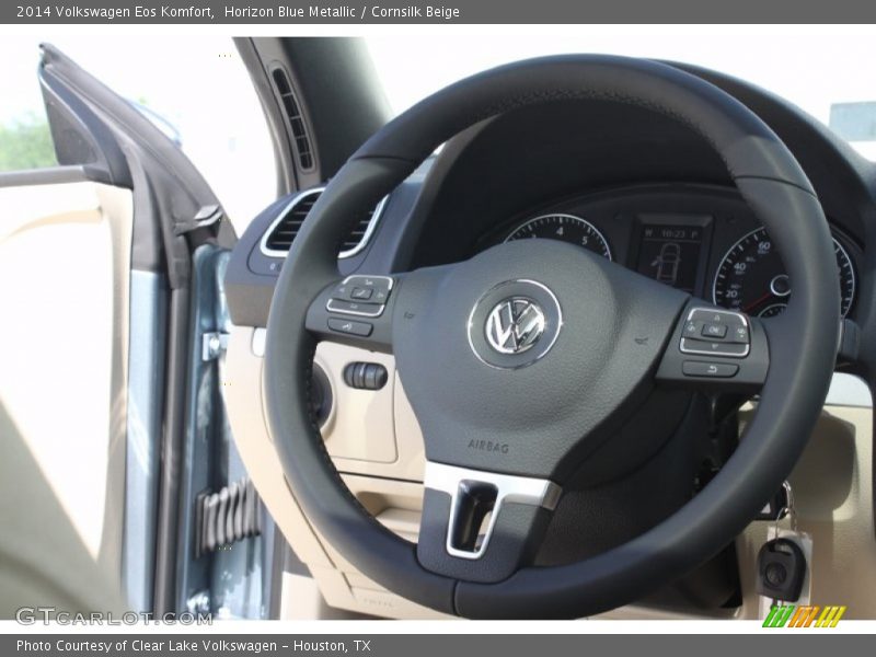 Horizon Blue Metallic / Cornsilk Beige 2014 Volkswagen Eos Komfort