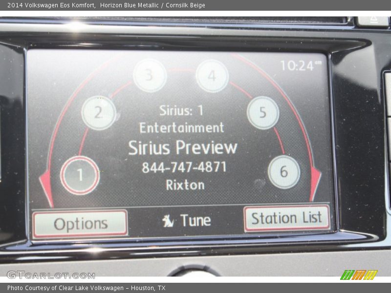 Horizon Blue Metallic / Cornsilk Beige 2014 Volkswagen Eos Komfort