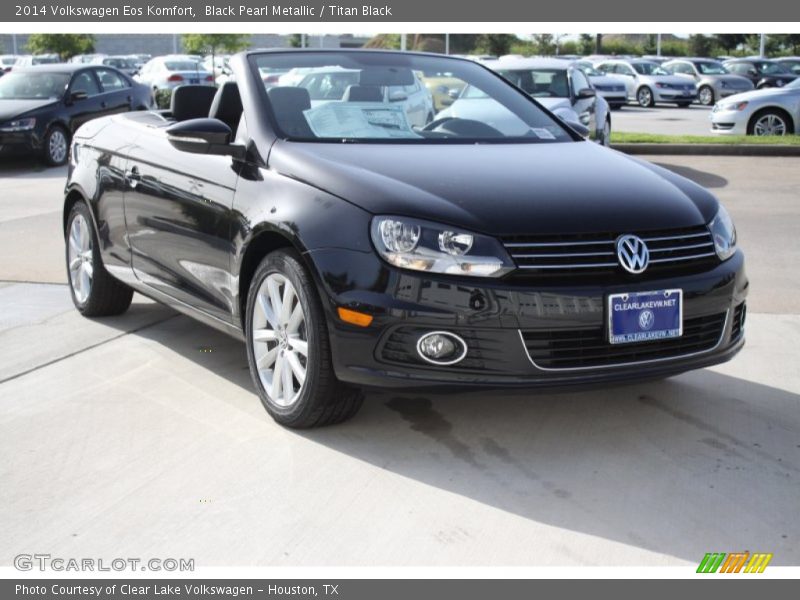 Black Pearl Metallic / Titan Black 2014 Volkswagen Eos Komfort