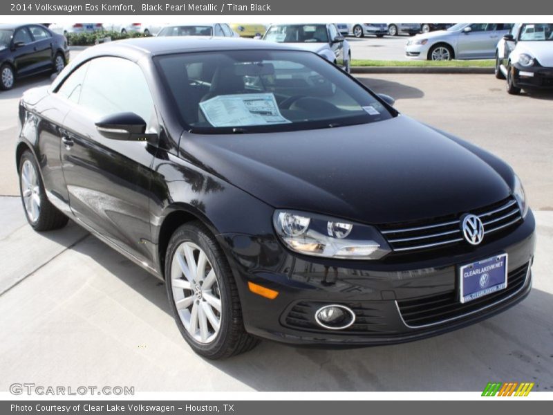Black Pearl Metallic / Titan Black 2014 Volkswagen Eos Komfort
