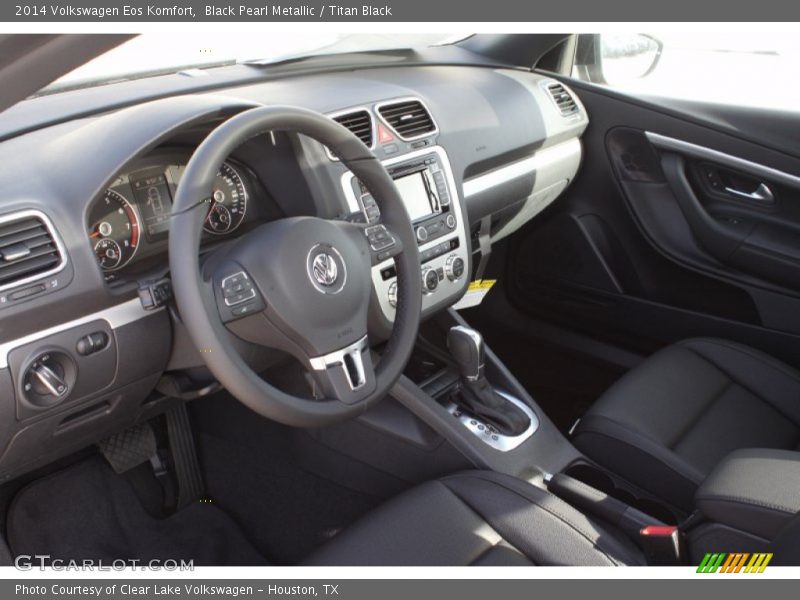 Black Pearl Metallic / Titan Black 2014 Volkswagen Eos Komfort