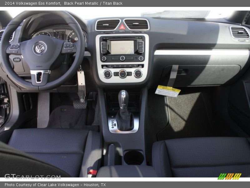 Black Pearl Metallic / Titan Black 2014 Volkswagen Eos Komfort