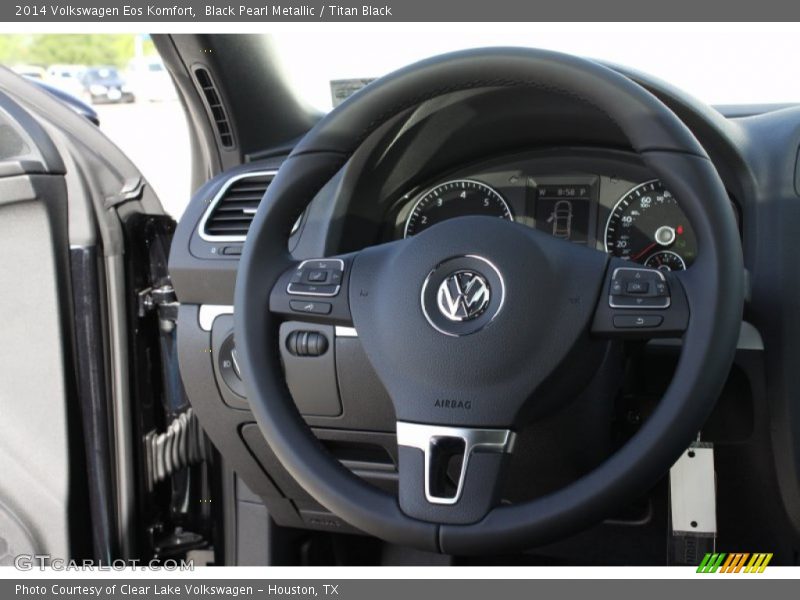 Black Pearl Metallic / Titan Black 2014 Volkswagen Eos Komfort