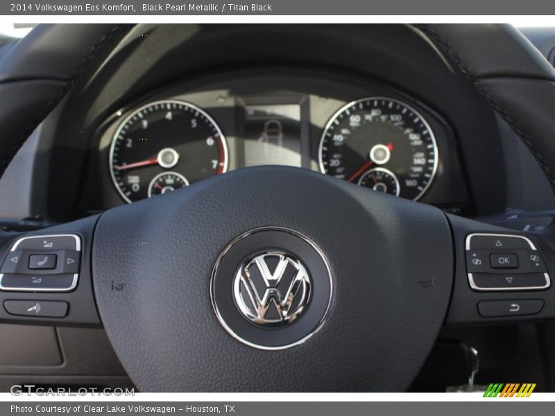Black Pearl Metallic / Titan Black 2014 Volkswagen Eos Komfort