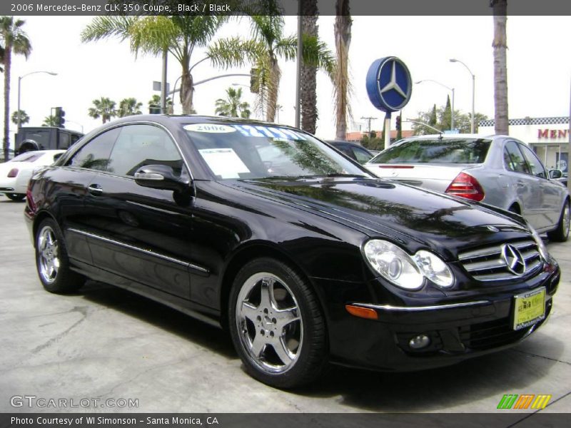 Black / Black 2006 Mercedes-Benz CLK 350 Coupe