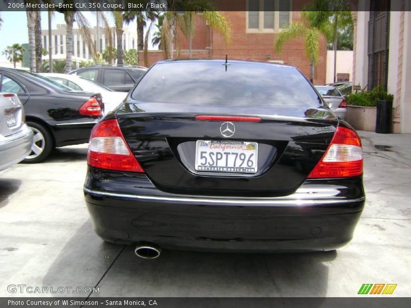 Black / Black 2006 Mercedes-Benz CLK 350 Coupe