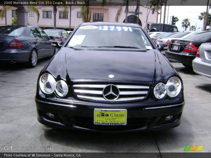 Black / Black 2006 Mercedes-Benz CLK 350 Coupe