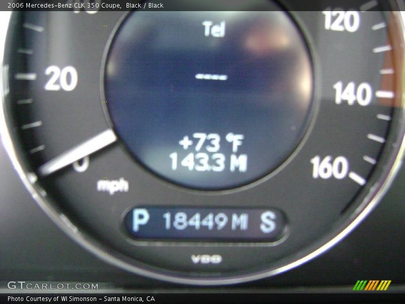 Black / Black 2006 Mercedes-Benz CLK 350 Coupe