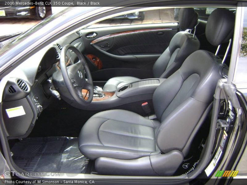 Black / Black 2006 Mercedes-Benz CLK 350 Coupe