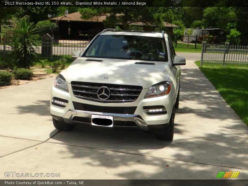 Diamond White Metallic / Almond Beige 2013 Mercedes-Benz ML 350 4Matic