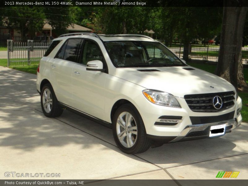 Diamond White Metallic / Almond Beige 2013 Mercedes-Benz ML 350 4Matic