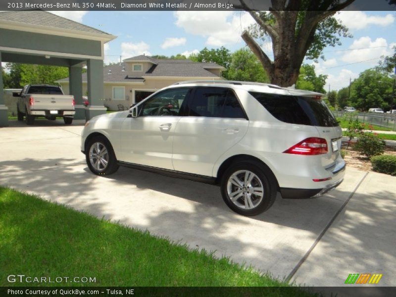 Diamond White Metallic / Almond Beige 2013 Mercedes-Benz ML 350 4Matic