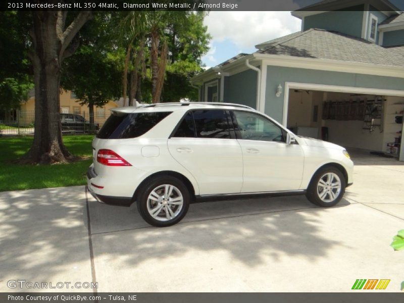 Diamond White Metallic / Almond Beige 2013 Mercedes-Benz ML 350 4Matic